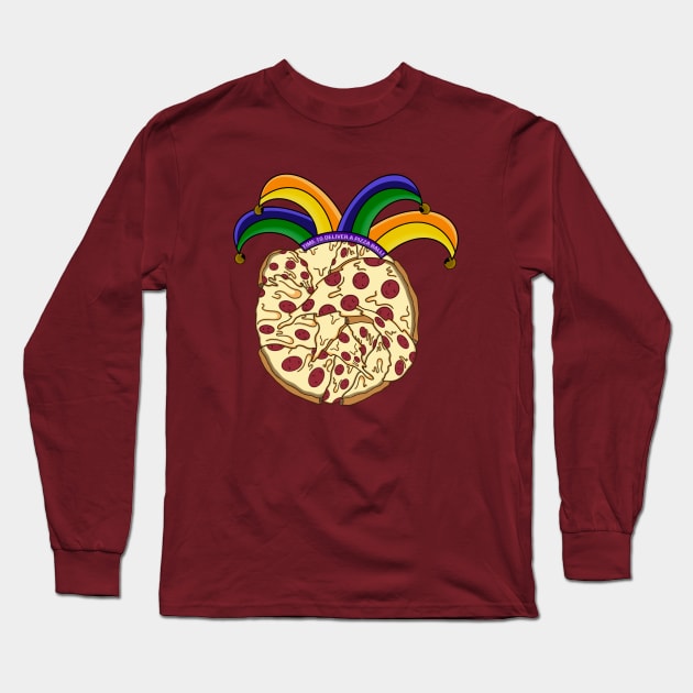 Time to Deliver a Pizza Ball! Long Sleeve T-Shirt by Maddy Young